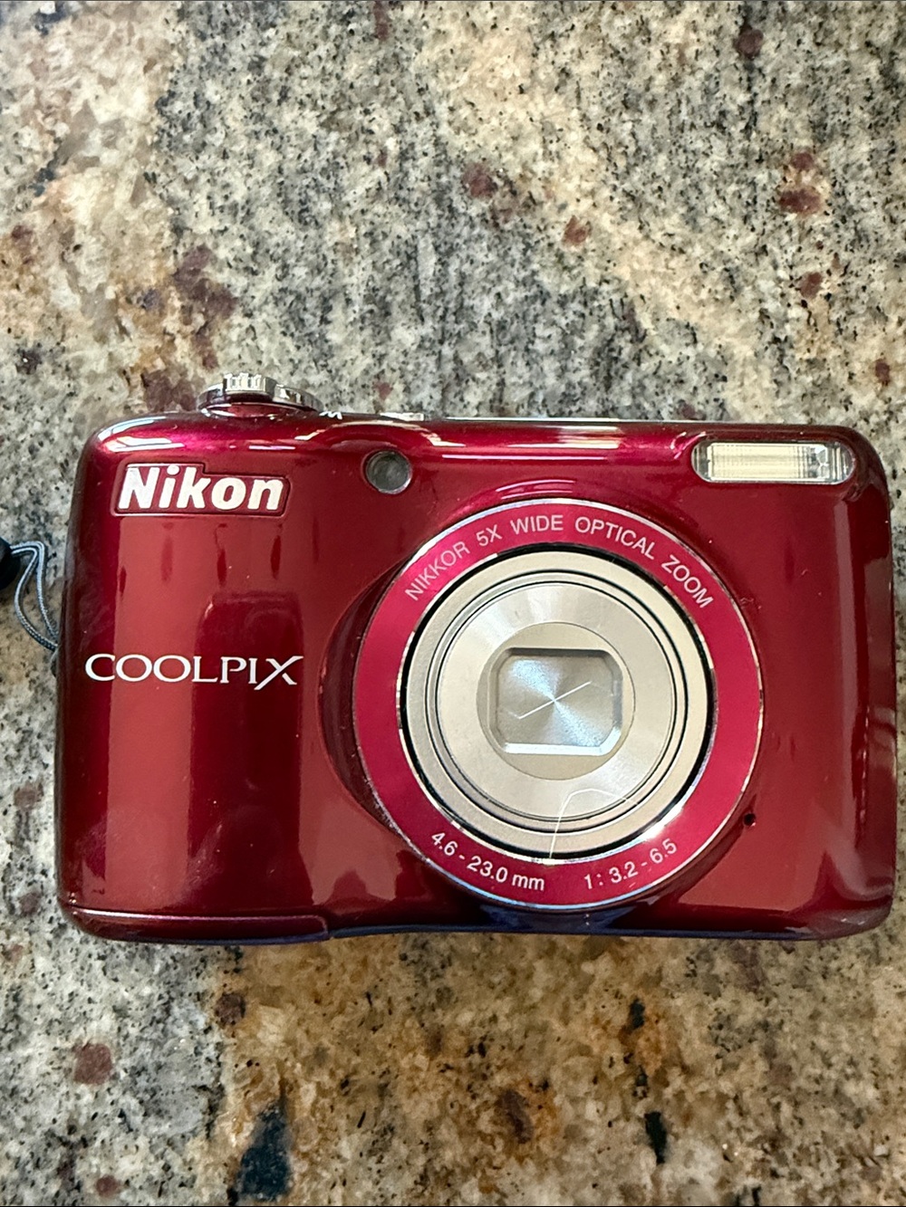 Nikon COOLPIX Compact Digital Camera - Red Metallic Finish